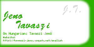 jeno tavaszi business card
